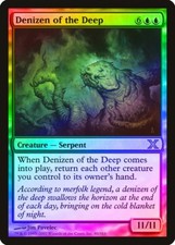 Denizen of the Deep FOIL 10th Edition NM Blue Rare MAGIC MTG CARD ABUGames