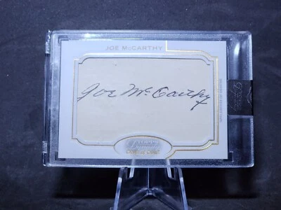 2020 Topps Dynasty Joe McCarthy Cut Signature Card 1/1 🔥 🔥 🔥 NY Yankees  - Image 1 of 3