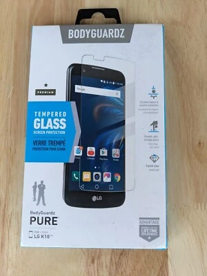 Nuevo Protector de Pantalla Premium BodyGuardz Vidrio Templado PURO LG K10  Foto 1 de 2