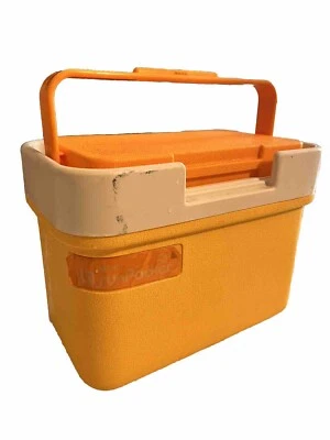 Enfriador Thermos Lil Sunpacker 6,5 cuartos modelo 7710 amarillo naranja vintage Foto 1 de 4