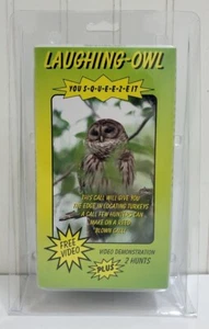 New CHEROKEE SPORTS Turkey Hunting Squeeze Call LAUGHING OWL Model #700 +VHS - Picture 1 of 12