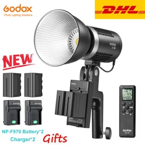 DHL Godox ML60 60W Handheld LED Video Light w AC Power Supply& 2*NP-F970 Battery - Picture 1 of 7