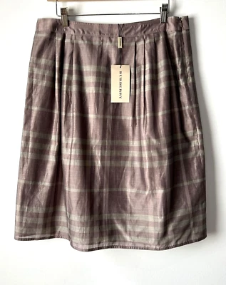 Falda Burberry para mujer púrpura a cuadros Nova EE. UU. 8 Foto 1 de 4