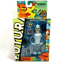 Futurama 6" Bender Figure - NEW Squiggly Face Rare Variation 