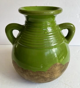 Southern Living Ceramic Tuscan du Mariais Verona Green Olive Jar With Handles - Picture 1 of 8