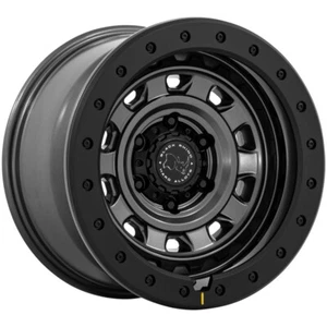 (1) 17x9 -12 Black Rhino BR023 Xplorer 6x5.5 Matte Gunmetal W/ Black Guard Wheel - Picture 1 of 3