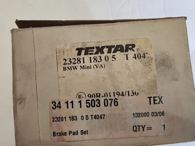 Front Disc Brake Pad Set - Pagid 34 11 1 503 076 - Image 1 of 4