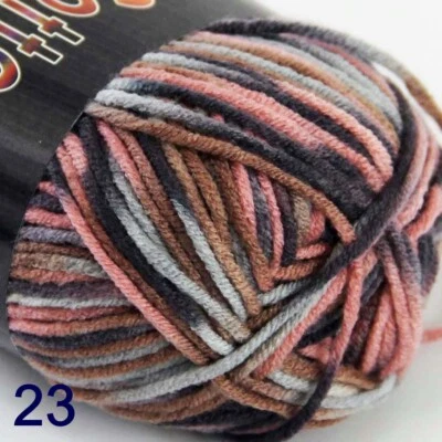 Sale New 1-8 ballsX50gr Soft Baby Cotton Hand Yarn Colorful Socks Scarf Knitting - Image 1 of 4