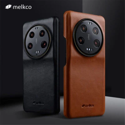 Melkco 高级真皮保护壳 适用于小米 13 Ultra 油蜡盔甲后盖 — 第 1/4 张图片