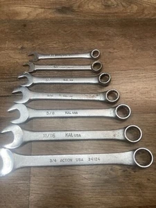 (7) Piece Set RAL USA / Upland Forge WRENCH 3/8" 7/16" 1/2" 5/8" 11/16” & 3/4 - Bild 1 von 3
