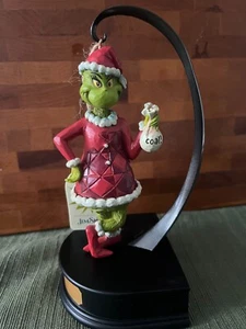 Grinch Christmas Ornament w/Display Stand- Jim Shore 2023 - 6012708 - Picture 1 of 3