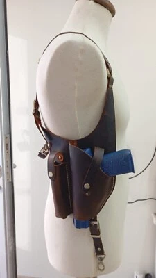 L051 Shoulder Holster with Mag Pouch Colt 1911, Beretta CZ 75, GLOCK LEFT-HANDED - Image 1 of 4