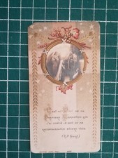 ti83 pious image holy card embossed color Bouasse Jeune 1910 Marcelle Bernard
