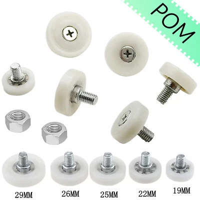 5-500Pcs Positioning Pulley Roller Sliding Bearing Drawer Nylon Door Furniture - Image 1 of 4