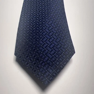 Corbata Michael Kors Cuello Azul Marino Collarran Mini Mezcla de Seda Precio de venta sugerido por el fabricante 69,50 USD Nueva con Etiquetas Foto 1 de 4
