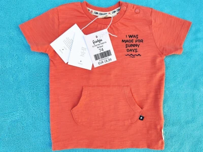 Feetje T-Shirt Gr.74 Kurzarm Junge Orange Brique Shirt Sommer Baby Jersey Kinder - Bild 1 von 4