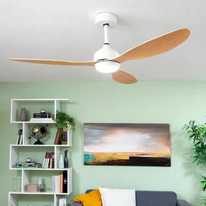 Ventilatore da Soffitto con Luce LED e 3 Pale ABS Wuled InnovaGoods Legno 36 W 5 - Foto 1 di 6