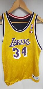 VTG Lakers/Rockets Shaq/Hakeem Reversible Champion Jersey XL 18-20 Large 90s NBA