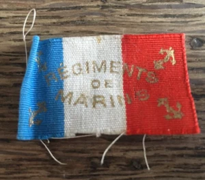 Kleine Flagge Abzeichen "Marine Regimenter" 14/18 WW1 - Bild 1 von 6