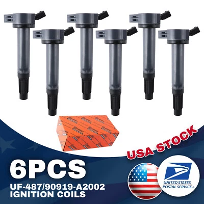 Bobina de encendido calidad OEM UF487/90919-A2002 6 piezas para Toyota 4Runner 2010-2022 Foto 1 de 4