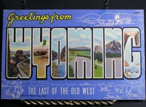 Greetings from Wyoming - Last of the Old West - 1947 - Picture 1 of 2