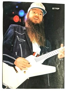 REVISTA ZZ TOP / BILLY GIBBONS LIVE / AEROSMITH PÁGINA COMPLETA PINUP PÓSTER RECORTE - Imagen 1 de 2