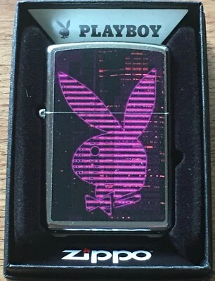 Ветрозащитная зажигалка Zippo с кроликом Playboy, 49524, новая в коробке - Изображение 1 из 3