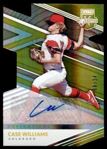 Case Williams 2020 Panini Elite Extra Edition Aspirations Gold Die Cut Auto /24