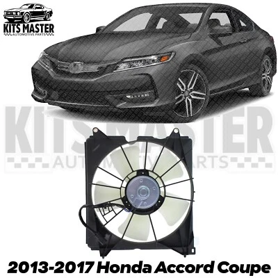 New Front Radiator Cooling Fan Left Driver Side For 2013-2017 Honda Accord Coupe — 第 1/4 张图片