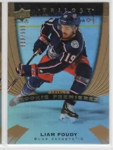 Liam Foudy 20-21 UD Trilogy Rookie Premieres Level 1 /999 #72 Blue Jackets - Imagen 1 de 1