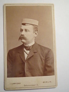 Berlin - Student mit Bart in Couleur - CDV / Studentika - Picture 1 of 1
