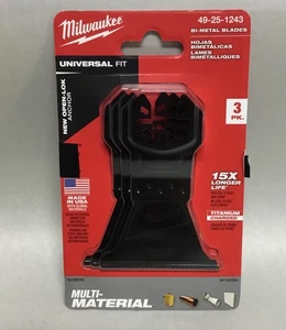 Milwaukee 49-25-1243 Multi Tool Blade - Pack of 3, Multi Material, universal fit - Picture 1 of 2