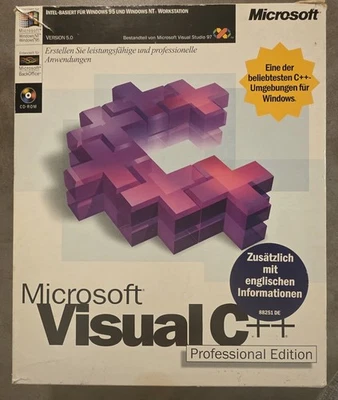 RARITÄT - Microsoft Visual C++ 5.0  Professional - Deutsch- SKU: 049-00092 - Bild 1 von 4