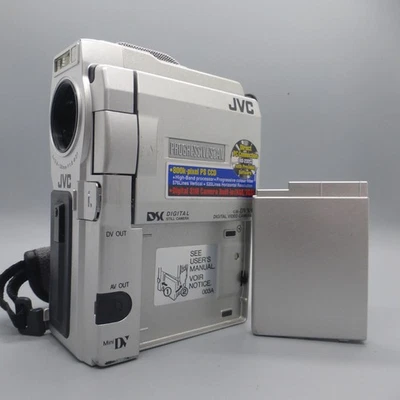 JVC GR-DVX9E Handheld MiniDV Camcorder Silver Tested - Image 1 of 4