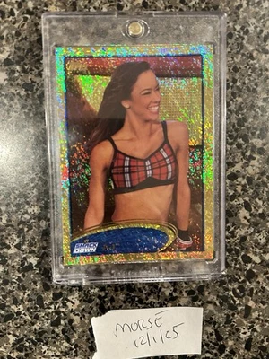 AJ Lee WWE 2012 Topps Gold wrestling card - Image 1 of 4