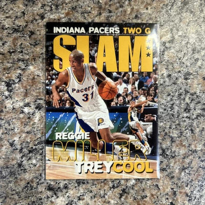 1997 Fleer/Skybox SLAM Reggie Miller Trey Cool #322 Indiana Pacers - Image 1 of 2