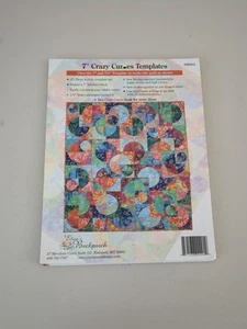 Elisa's Backporch Design 7" Crazy Curves Acrylic Quilt Template Pattern set - Picture 1 of 3