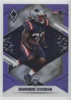 2021 Panini Phoenix Rookie Purple /125 Rhamondre Stevenson #133 Rookie RC - Image 1 of 2
