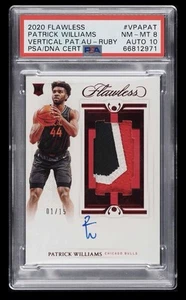 2020 Flawless Patrick Williams Ruby RPA PSA 8 Auto 10 Rookie GU Patch - Bild 1 von 2