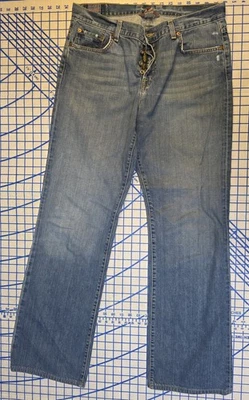 Pantalones de mezclilla para mujer Lucky Brand peto talla 14/32 Easy Rider bootcut hechos en EE. UU. Foto 1 de 4