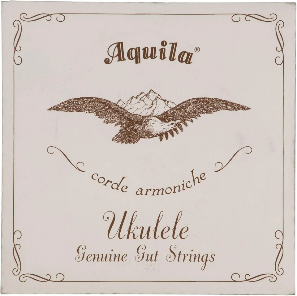 Aquila Genuine Gut AQ-1 Soprano Ukulele Strings - High G - 1 Set of 4 Natural  - Image 1 of 1
