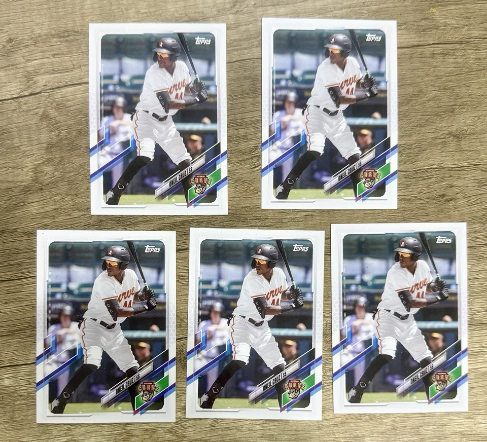 (5) 2021 Topps Pro Debut Oneil Cruz #PD-146 Pittsburgh Pirates 5 Card Lot - Image 1 of 4