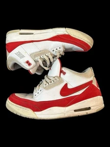 NIKE Jordan CJ0939-100 Uomo 3 Retro Tinker Air Max Rosso SNEAKERS SCARPE Uomo 12 - Foto 1 di 8