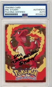 PSA Signed Eric Stuart Charmeleon E5 of 12 Topps Black Logo Holo 1998 - Picture 1 of 2