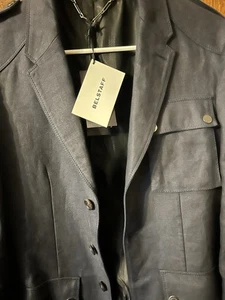 Belstaff Bradfield military blazer jacket men’s size 48 new black free shipping - Picture 1 of 4