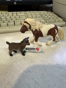 Schleich Konvolut 2004 Shetland Pony D-73508 Ziegenkind mit Etikett selten - Bild 1 von 13