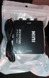 Input RCA zu HDMI Out Adapter  AV Converter @ Full HD 1080P  - Bild 1 von 3