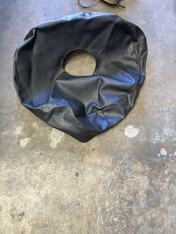 Jaguar XJS XJ XJ6 1984-88 negro vinilo cuero repuesto neumático cubierta maletero fabricante original usado Foto 1 de 1