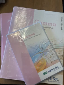 Math U See GAMMA Instruction Manual, Student Workbook, Tests, DVD Sealed - Picture 1 of 2