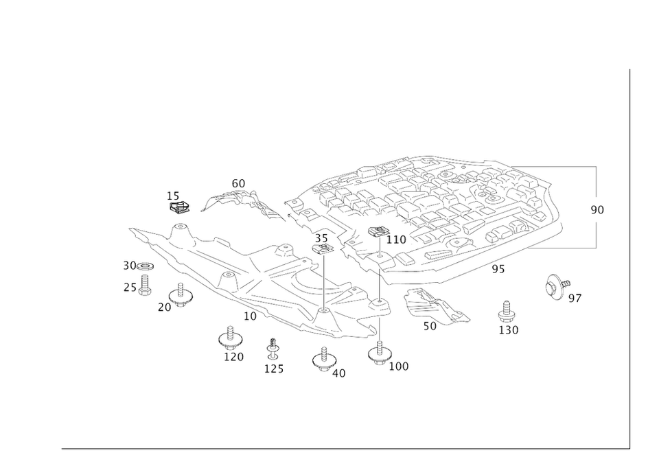 Genuine Mercedes-Benz Screw 007-990-42-01 - Image 1 of 1